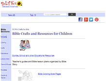 Tablet Screenshot of dltk-bible.com